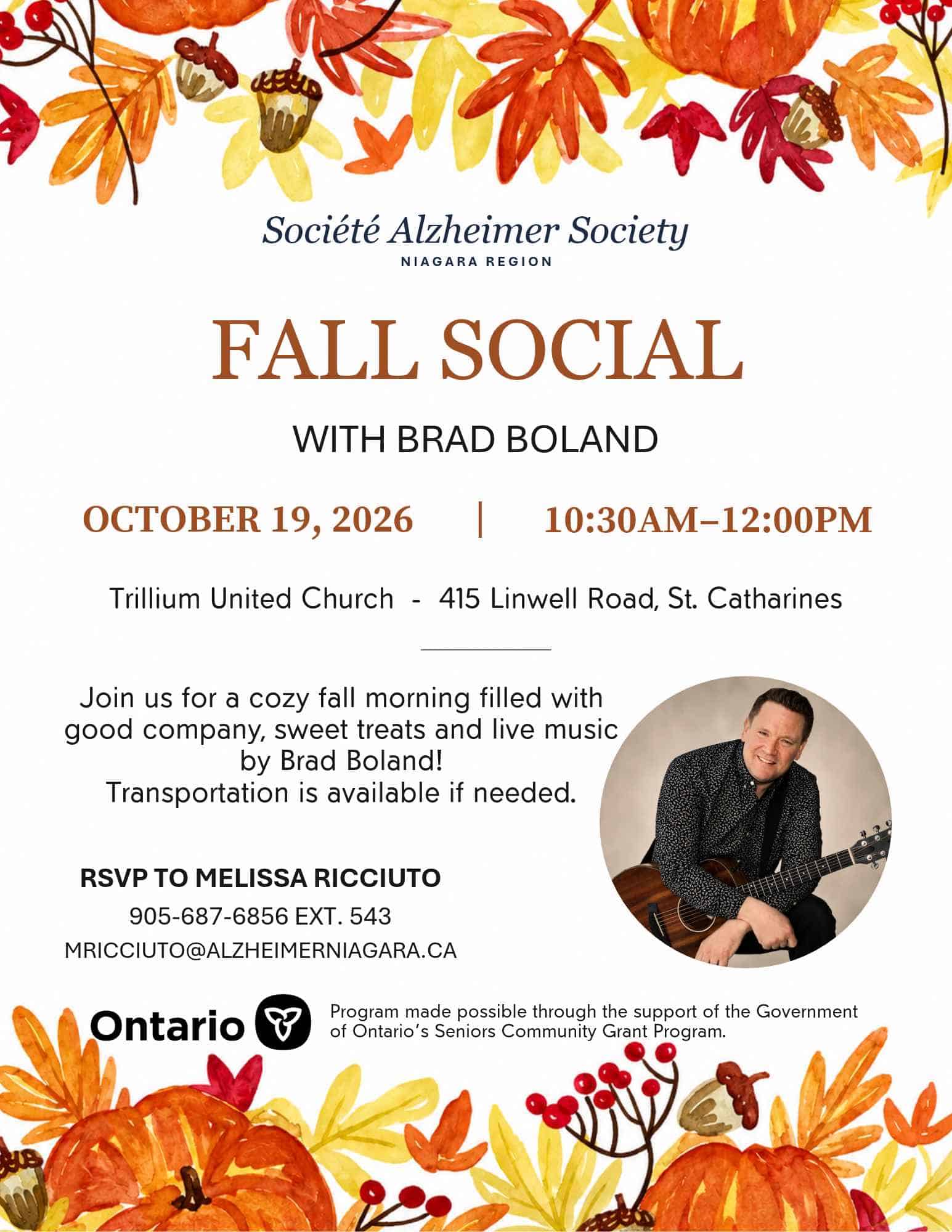 Fall Social with Brad Boland